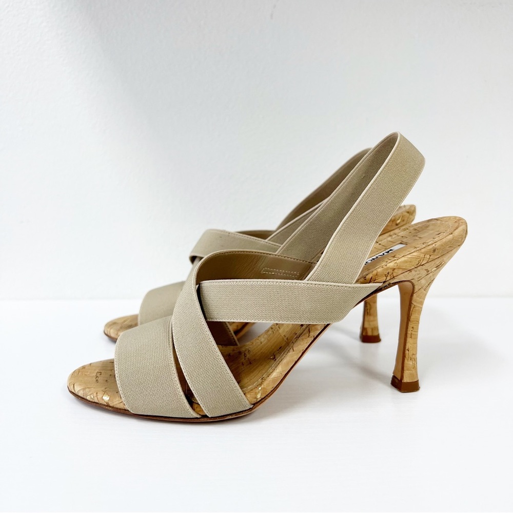 Manolo Blahnik Beige Heels